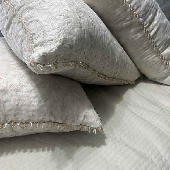 EASTERN ACCENTS -Harper Sheer Overlay Euro Sham , Set of 3 - Picture 5 of 16
